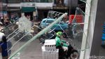 Kondisi Terkini Halte TransJakarta Senen Usai Demo Rusuh