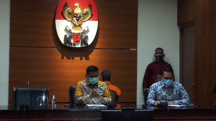 Konper s KPK, Deputi Penindakan KPK Karyoto dan Plt Jubir KPK Ali Fikri (Farih-detikcom)