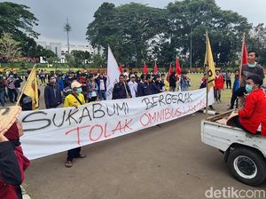 Seruan Tolak UU Cipta Kerja Kembali Bergema di Sukabumi