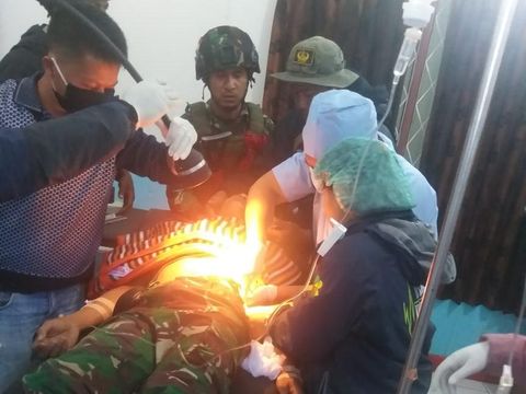 TGPF Intan Jaya ditembaki KKB usai melakukan olah TKP di Distrik Hitadipa, Intan Jaya, Papua (dok Kogabwilhan III)