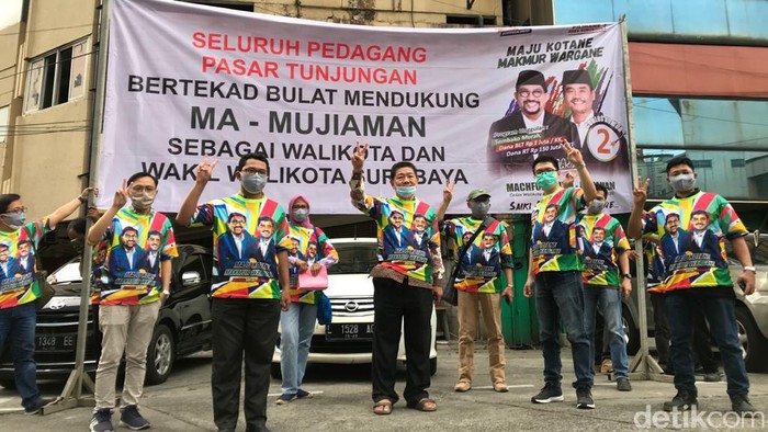 Tidak Diperhatikan Pemerintah, Pedagang Pasar Tunjungan Berharap ke Paslon Machfud-Mujiaman
