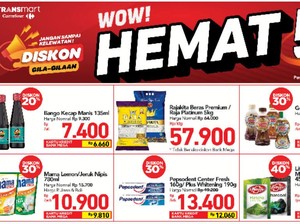 Cuma di Transmart Carrefour, Belanja Hemat Pakai Diskon Heboh