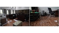 Sejumlah kantor kementerian pun tak luput dari sasaran perusakan oleh massa.