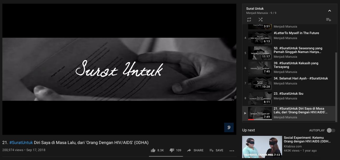 Kanal YouTube Menjadi Manusia