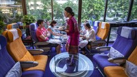 Restoran Thai Airways dapat menyajikan hampir 2.000 makanan per harinya.