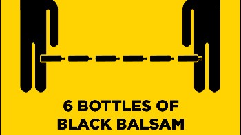 Latvia, 6 botol minuman anggur hitam (black balsam). Foto: sadanduseless