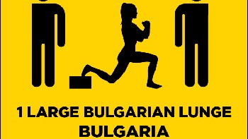 Bulgaria, satu orang yang melakukan senam lunge. Foto: sadanduseless