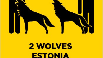 Estonia, dua serigala. Foto: sadanduseless