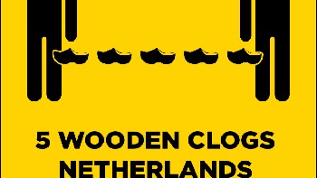 Belanda, lima bakiak kayu. Foto: sadanduseless