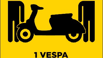 Italia, satu motor vespa. Foto: sadanduseless