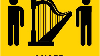Irlandia, satu alat musik Harp. Foto: sadanduseless