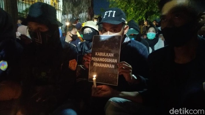 Aksi tolak Omnibus Law di Semarang, 11/10/2020