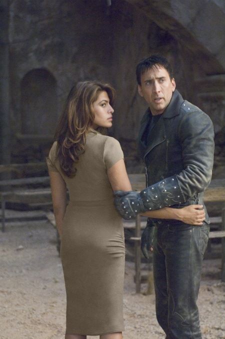 GR-373  Eva Mendes (left) and Nicolas Cage (right) star in Columbia Pictures Ghost Rider.  Photo By: Jasin Boland