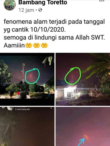 Viral Penampakan Lintang Kemukus di Langit Tuban dan 