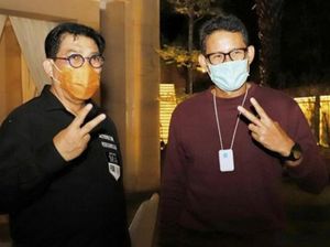 Sandiaga Uno Kampanyekan Dukung Machfud Arifin-Mujiaman