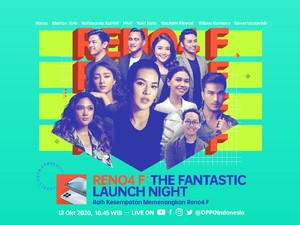 OPPO Reno4 F Launching Malam Ini, Tonton & Menangkan Hadiahnya!