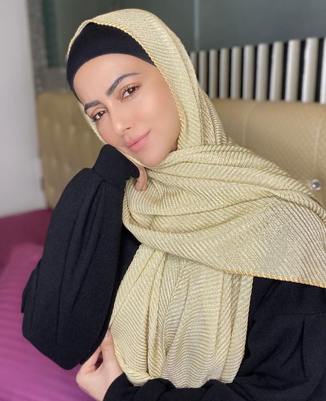 Aku telah lama mencari jawaban untuk dua pertanyaan, terutama pertanyaan keduaku mengenai apa yang akan terjadi padaku setelah mati? Ketika aku mencari jawaban pertanyaan ini dalam agamaku, aku sadar bahwa dalam hidup di dunia ini sebenarnya adalah untuk kehidupan setelahnya yang lebih baik. Dan akan lebih baik jika hidup menurut ketentuan penciptanya dan kekayaan dan keteranan bukan tujuan satu-satunya, tapi dia harus menghindari kehidupan yang berdosa dan melayani kemanusiaan, dan mengikuti jalan yang telah ditunjukkan Pencipta, tulisnya. Foto: Instagram @sanakhaan21