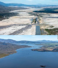Waduk di Cape Town telah mencapai 100 persen untuk pertama kalinya dalam enam tahun terakhir. Perubahan ini terbilang luar biasa dibanding situasi yang mengerikan pada dua tahun lalu. Pada tahun 2018, Cape Town berada di jurang kekeringan. Kawasan ini jadi wilayah metropolitan besar pertama di dunia yang kehabisan air. Waduk di Cape Town telah mencapai 100 persen untuk pertama kalinya dalam enam tahun terakhir. Perubahan ini terbilang luar biasa dibanding situasi yang mengerikan pada dua tahun lalu. Pada tahun 2018, Cape Town berada di jurang kekeringan. Kawasan ini jadi wilayah metropolitan besar pertama di dunia yang kehabisan air.