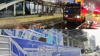 Pengrusakan berujung para pembakaran halte.