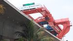 Instalasi Girder Kereta Cepat Terpasang di Kopo