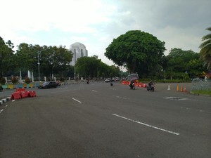 11 Pengalihan Arus Lalu Lintas di Kawasan Istana Merdeka Jelang Demo BEM SI