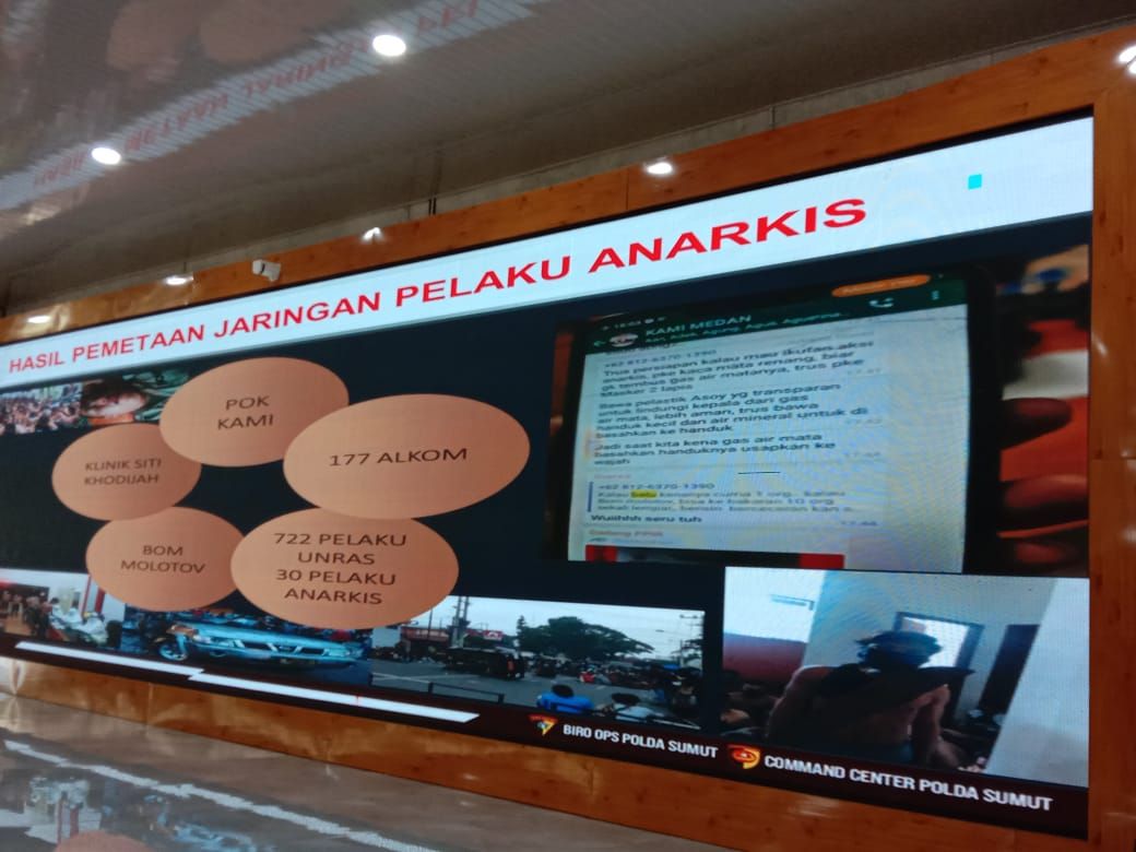 Rapat bersama di Rumdin Gubsu terkait ricuh demo omnibus law (dok. detikcom)