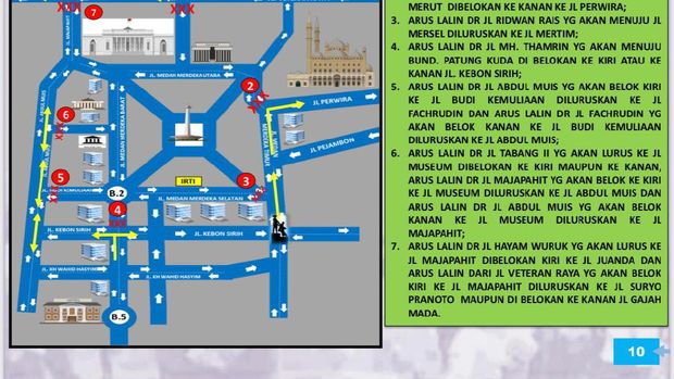 Polisi menyiapkan rekayasa pengalihan arus lalu lintas terkait aksi massa PA 212 dkk.