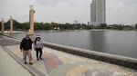 Hore Suasana Pantai Ancol yang Sudah Dibuka Lagi