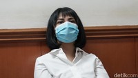 Vanessa Angel menyebutkan jika dirinya diberi enam butir pil xanax, bukan dua. Pool/Palevi S/detikFoto.