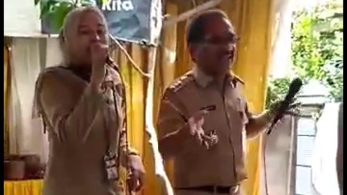Viral video Bupati Blora Djoko Nugroho nyanyi-joget bareng tanpa masker, Senin (12/10/2020).