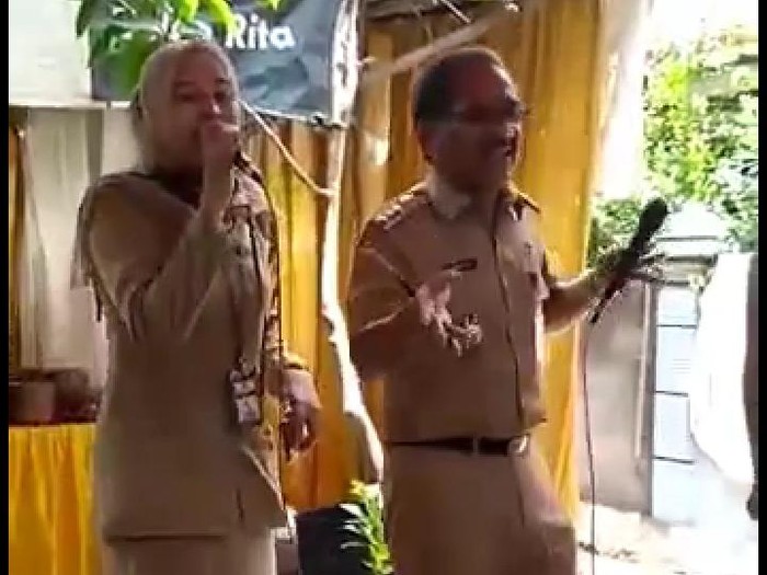 Viral video Bupati Blora Djoko Nugroho nyanyi-joget bareng tanpa masker, Senin (12/10/2020).