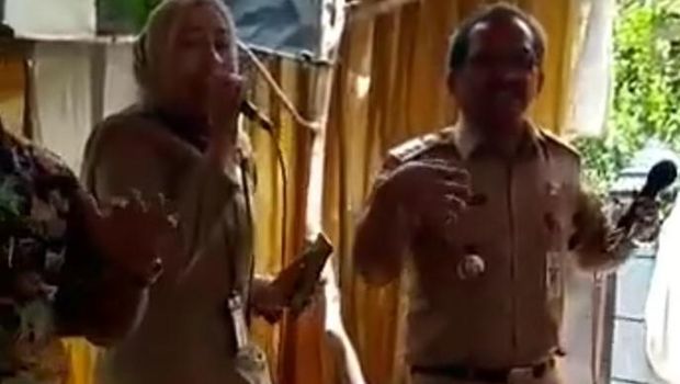 Viral video Bupati Blora Djoko Nugroho nyanyi-joget bareng tanpa masker, Senin (12/10/2020).