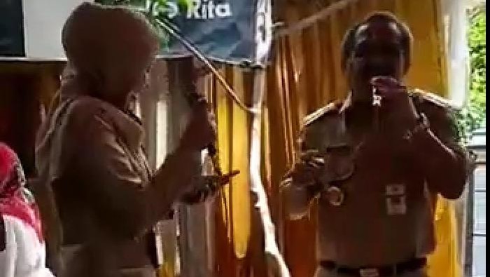 Viral video Bupati Blora Djoko Nugroho nyanyi-joget bareng tanpa masker, Senin (12/10/2020).