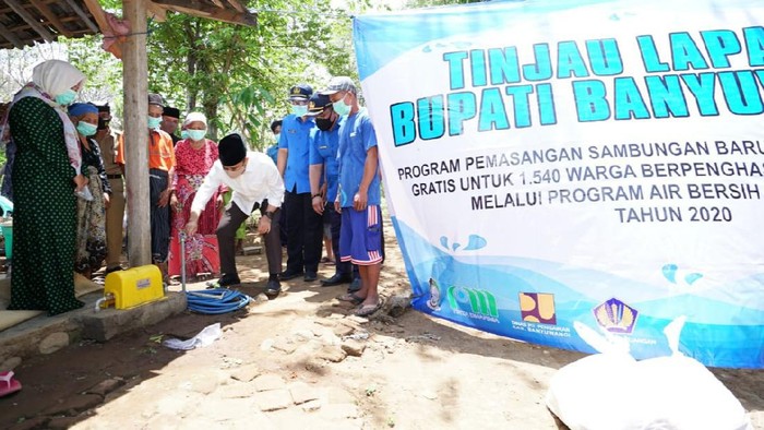 1.540 Warga Banyuwangi Nikmati Hibah Air Bersih
