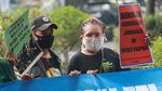 Aksi Demo Tolak Omnibus Law dan Otsus Jilid II Papua di Bandung