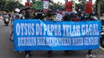 Aksi Demo Tolak Omnibus Law dan Otsus Jilid II Papua di Bandung