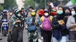Potret Terkini Demo Omnibus Law PA 212 dkk di Patung Kuda