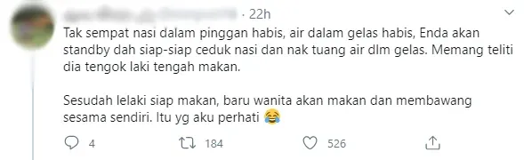 Aturan Istri saat Makan Bareng Suami Ini Dianggap Seksisme