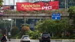 Spanduk Anarkis Sama dengan PKI Mejang di Jalan MH Thamrin