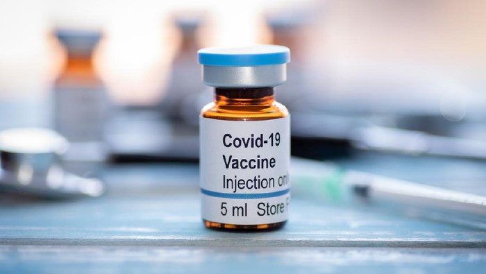 Illustrative picture of covid-19 coronavirus vaccine vial