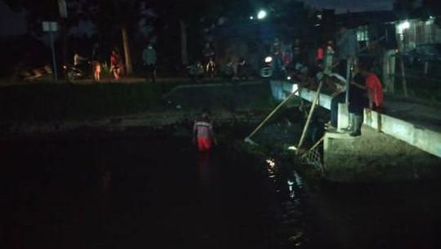 Cross drain di bawah Selokan Mataram, Sleman, rusak, Rabu (14/10/2020).