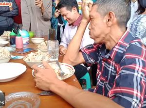 Dari Jakarta Bapak Ini ke Malang Khusus Ikut Lomba Makan Bakso