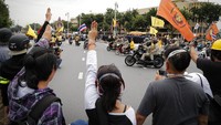 Sejauh ini, lebih dari dua lusin pengunjuk rasa telah ditangkap dan didakwa dengan penghasutan sebelum dibebaskan dengan jaminan. AP Photo/Gemunu Amarasinghe  
