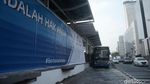 Halte TransJ Bundaran HI Beroperasi Normal Pascademo