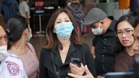 Nikita sempat meneriaki Medina saat diwawancarai oleh awak media. Pool/Palevi S/detikFoto.
