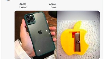 Inginnya beli Apple iPhone apa daya cuma mampu punya serutan Apple. Foto: istimewa