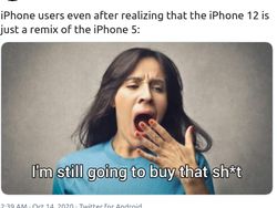Meme iPhone 12 VS iPhone 5 yang Disindir Kembar