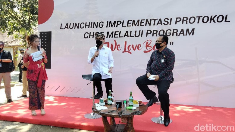Menparekraf Wishnutama Kusubandio di Bali Menteri Pariwisata dan Ekonomi Kreatif Kepala Badan Pariwisata dan Ekonomi Kreatif Wishnutama Kusubandio