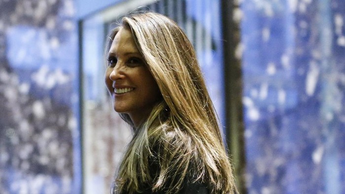 (FILES) In this file photo taken on December 05, 2016 Former Vogue special event planner Stephanie Winston Wolkoff  stops in front of the media at Trump Tower in New York. - The US Justice Department filed suit October 13, 2020, against a former aide to Melania Trump over her tell-all book on the US first lady. The department said that Stephanie Winston Wolkoff, who published the book Melania and Me last month, had committed not to disclose information about President Donald Trumps wife that was gleaned from her position as a White House volunteer. (Photo by KENA BETANCUR / AFP)