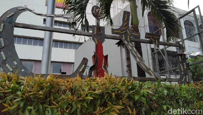 Thamrin City kena dampak demo tolak Omnibus Law.